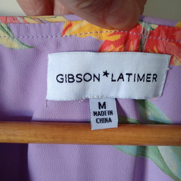 Gibson Latimer Floral Dress Size Medium - Picture 10 of 12